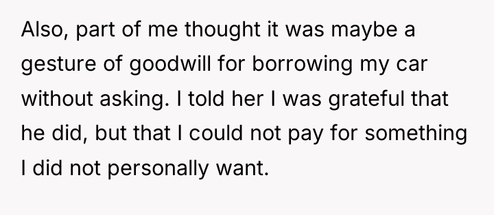 Also, part of me thought it was maybe a gesture...