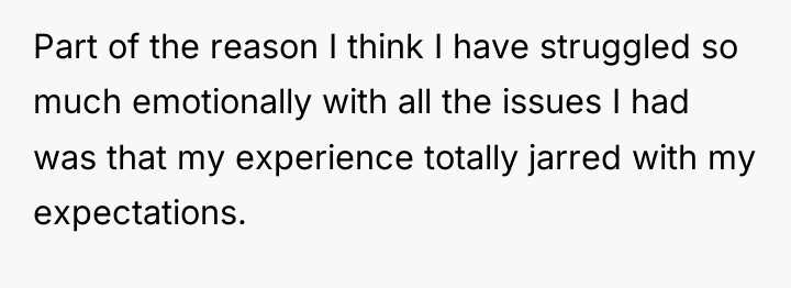 Part of the reason I think I have struggled so...