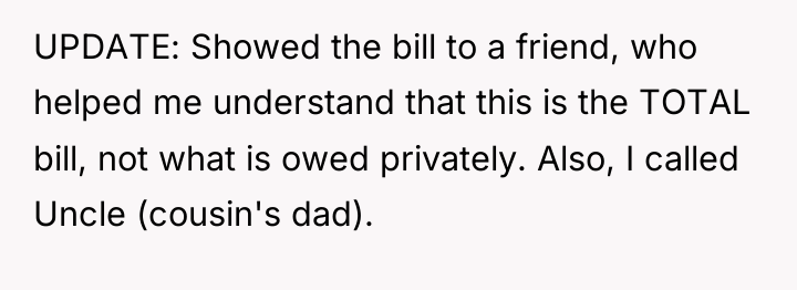 UPDATE: Showed the bill to a friend, who helped me...