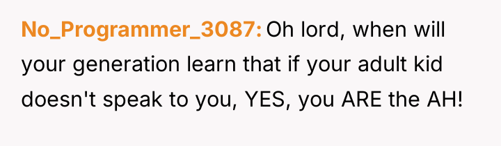 No_Programmer_3087 Oh lord, when will your generation learn that if...
