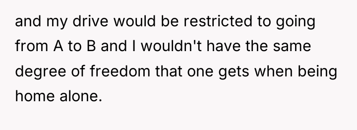 and my drive would be restricted to going from A...