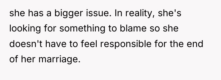 she has a bigger issue. In reality, she's looking for...