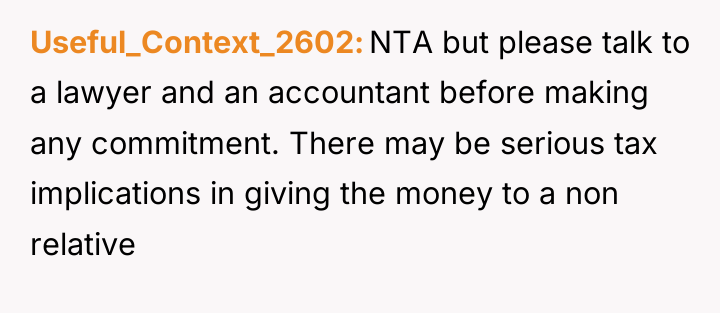 Useful_Context_2602 NTA but please talk to a lawyer and an...
