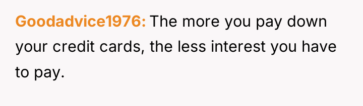 Goodadvice1976 The more you pay down your credit cards, the...