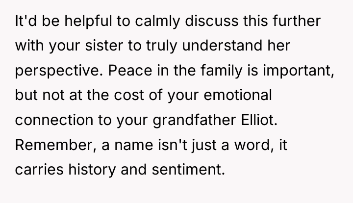 It'd be helpful to calmly discuss this further with your...