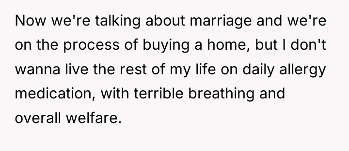 Now we're talking about marriage and we're on the process...