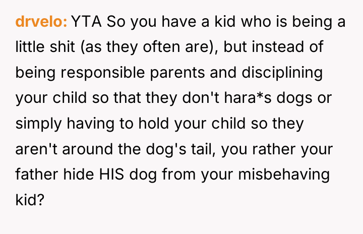 drvelo YTA So you have a kid who is being...