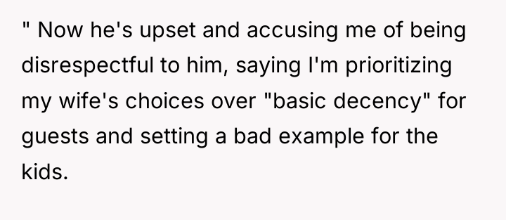 " Now he's upset and accusing me of being disrespectful...