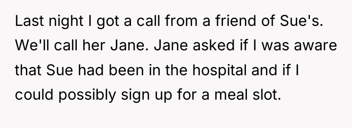 Last night I got a call from a friend of...