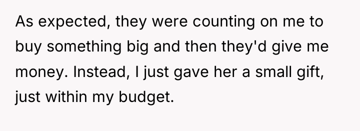 As expected, they were counting on me to buy something...