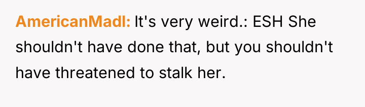 AmericanMadl It's very weird.: ESH She shouldn't have done that,...