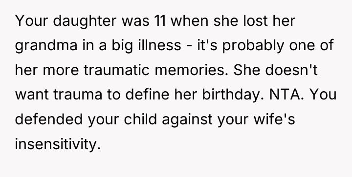 Your daughter was 11 when she lost her grandma in...