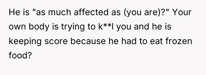 He is "as much affected as (you are)?" Your own...