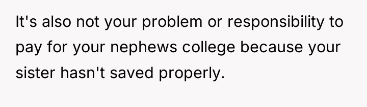 It's also not your problem or responsibility to pay for...