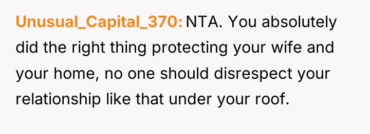 Unusual_Capital_370 NTA. You absolutely did the right thing protecting your...