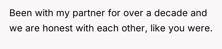 Been with my partner for over a decade and we...