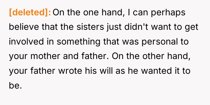 [deleted] On the one hand, I can perhaps believe that...