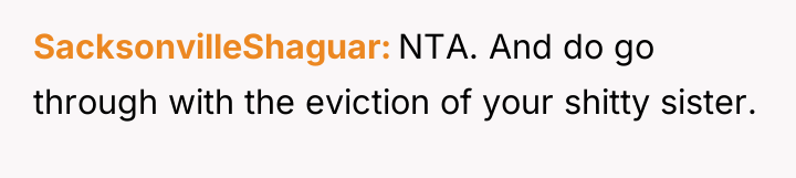 SacksonvilleShaguar NTA. And do go through with the eviction of...