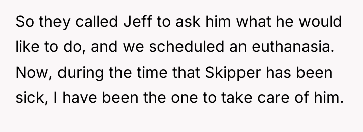So they called Jeff to ask him what he would...