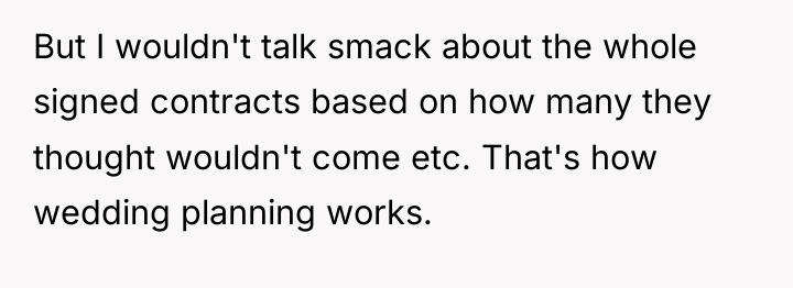 But I wouldn't talk smack about the whole signed contracts...