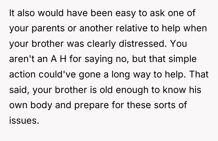 It also would have been easy to ask one of...