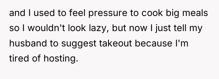 and I used to feel pressure to cook big meals...