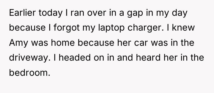 Earlier today I ran over in a gap in my...