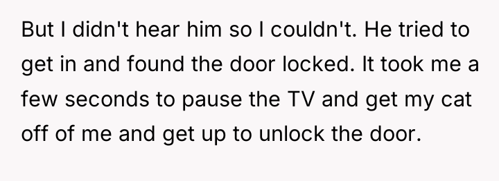But I didn't hear him so I couldn't. He tried...