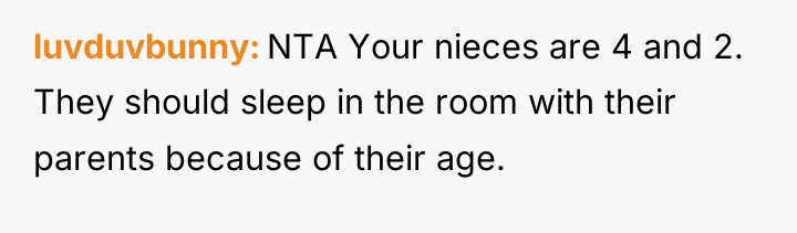 luvduvbunny NTA Your nieces are 4 and 2. They should...