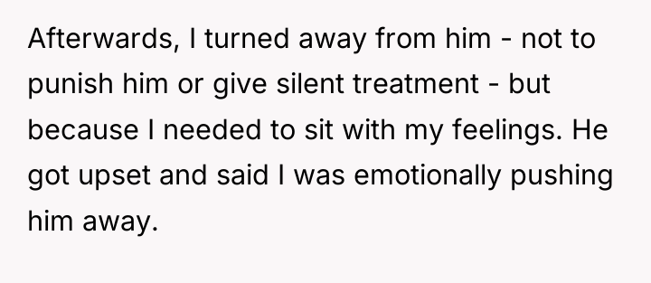Afterwards, I turned away from him - not to punish...