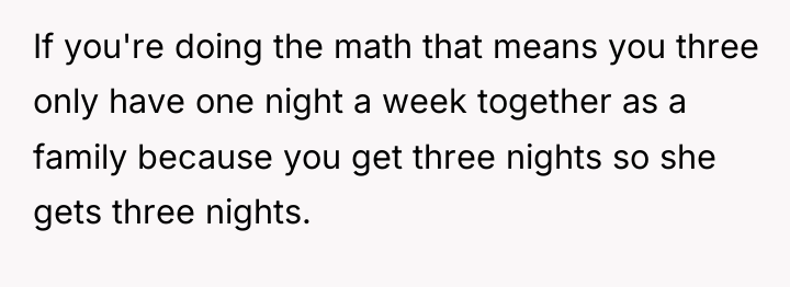 If you're doing the math that means you three only...