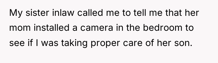 My sister inlaw called me to tell me that her...