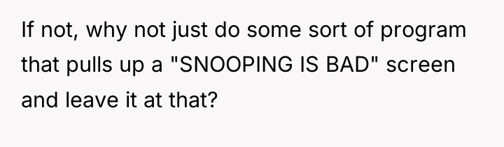 If not, why not just do some sort of program...