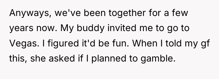 Anyways, we've been together for a few years now. My...