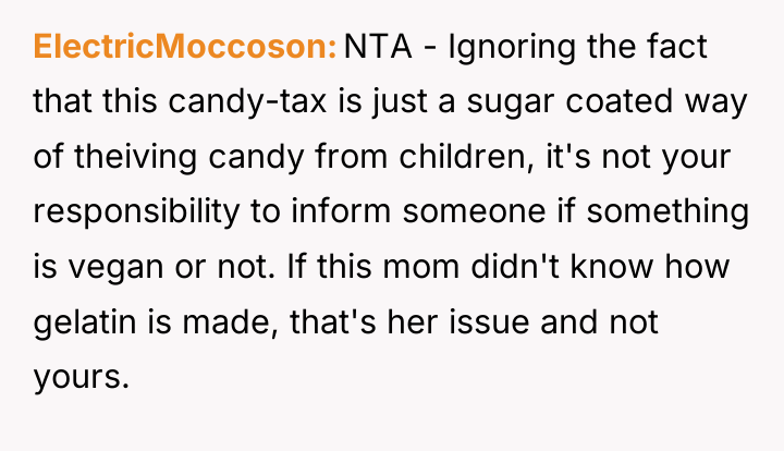 ElectricMoccoson NTA - Ignoring the fact that this candy-tax is...