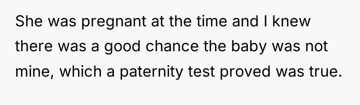 She was pregnant at the time and I knew there...