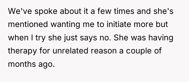 We've spoke about it a few times and she's mentioned...