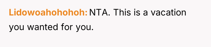 Lidowoahohohoh NTA. This is a vacation you wanted for you.