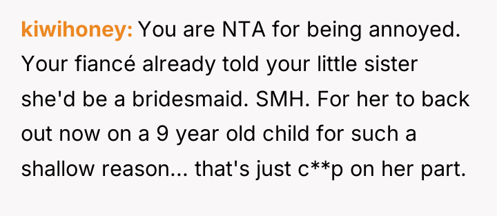 kiwihoney You are NTA for being annoyed. Your fiancé already...