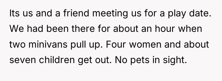 Its us and a friend meeting us for a play...