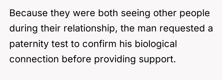 Because they were both seeing other people during their relationship,...