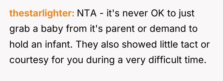 thestarlighter NTA - it's never OK to just grab a...