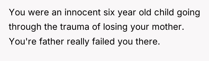 You were an innocent six year old child going through...