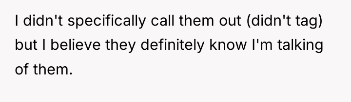 I didn't specifically call them out (didn't tag) but I...