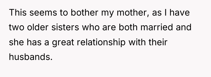 This seems to bother my mother, as I have two...