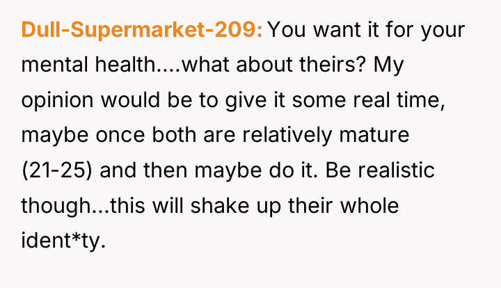 Dull-Supermarket-209 You want it for your mental health....what about theirs?...