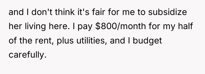 and I don't think it's fair for me to subsidize...