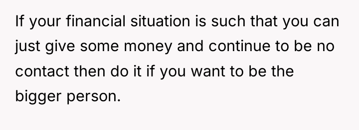 If your financial situation is such that you can just...