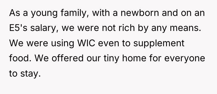 As a young family, with a newborn and on an...