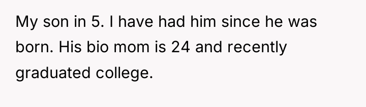 My son in 5. I have had him since he...